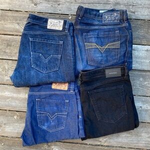 LOT OF 4 Diesel Jeans Size 38